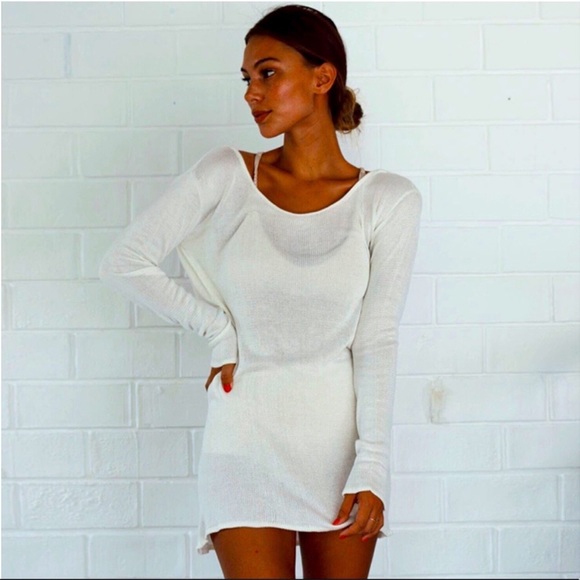 Seafollies Kiss Textured Backless Mini Coverup - Picture 4 of 8